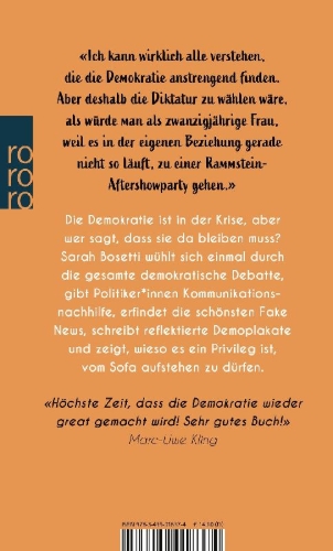 Buchcover und Innenansicht für das Buch: Make Democracy Great Again!