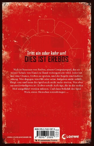 Buchcover und Innenansicht für das Buch: Erebos