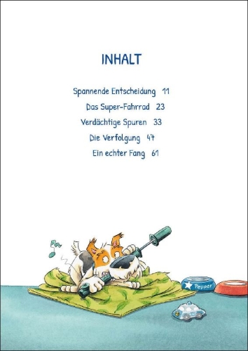 Buchcover und Innenansicht für das Buch: Kommissar Pfote (Band 3) - Schnüffel-Einsatz auf dem Schulhof