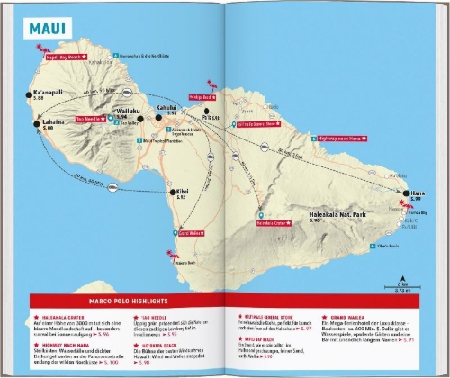 Buchcover und Innenansicht für das Buch: MARCO POLO Reiseführer Hawaii