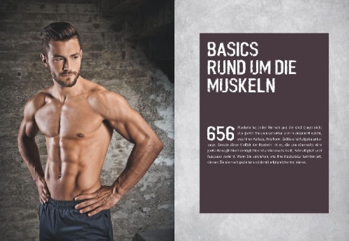 Buchcover und Innenansicht für das Buch: Das Muskel-Workout