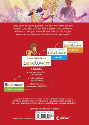Buchcover und Innenansicht für das Buch: Leselöwen 1. Klasse - Plötzlich berühmt
