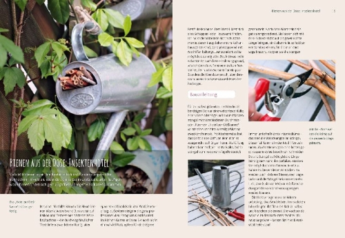 Buchcover und Innenansicht für das Buch: Heimische Pflanzen für den Garten