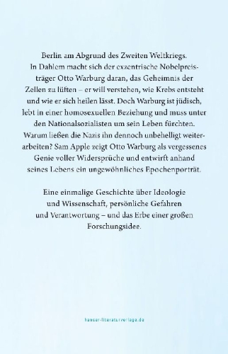 Buchcover und Innenansicht für das Buch: Ravenous: Otto Warburg, the Nazis, and the Search for the Cancer-Diet Connection