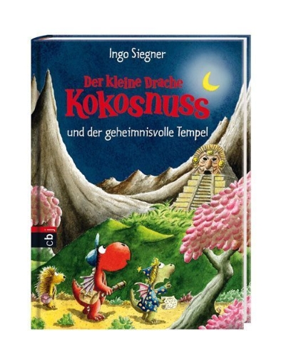 Buchcover und Innenansicht für das Buch: Der kleine Drache Kokosnuss 21 und der geheimnisvolle Tempel