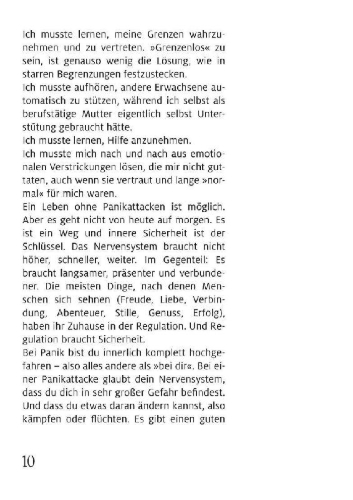 Buchcover und Innenansicht für das Buch: 1-Minuten-Strategie Panik