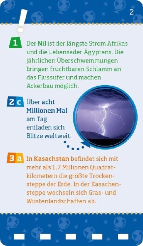 Buchcover und Innenansicht für das Buch: WAS IST WAS Quiz Rekorde der Erde