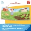 Buchcover und Innenansicht für das Buch: Fahr mit dem Traktor! Mein Bauernhof-Mitmachbuch