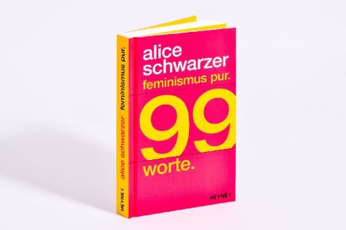 Buchcover und Innenansicht für das Buch: Feminismus pur. 99 Worte.