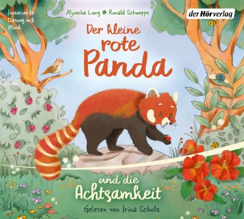 Buchcover und Innenansicht für das Buch: Der kleine rote Panda und die Achtsamkeit