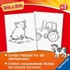 Buchcover und Innenansicht für das Buch: Spiel & Spaß - Mein allererster Malblock: Bauernhof