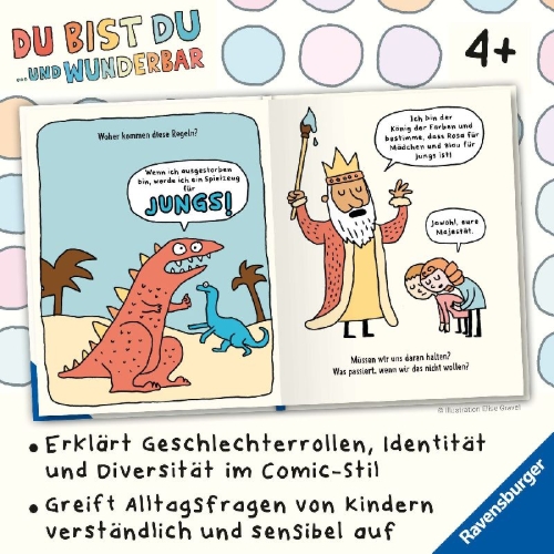 Buchcover und Innenansicht für das Buch: Pink, Blue, and You!