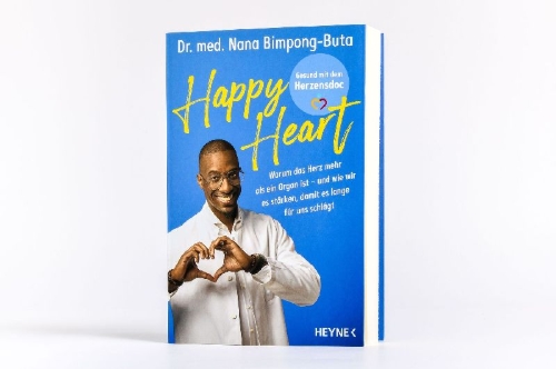 Buchcover und Innenansicht für das Buch: Happy Heart - Gesund mit dem Herzensdoc