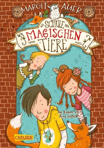 Buchcover und Innenansicht für das Buch: Die Schule der magischen Tiere 01