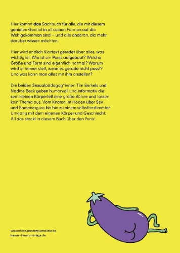 Buchcover und Innenansicht für das Buch: Penis!