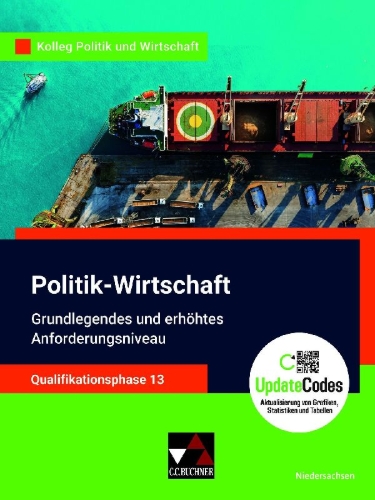 Buchcover und Innenansicht für das Buch: Kolleg Politik u. Wirt. NI Qualiphase 13