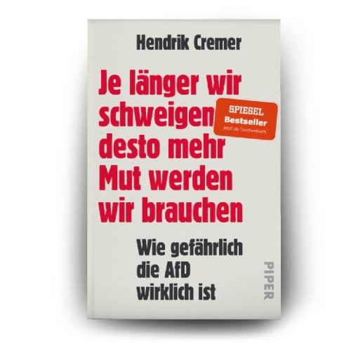Buchcover und Innenansicht für das Buch: Je länger wir schweigen, desto mehr Mut werden wir brauchen