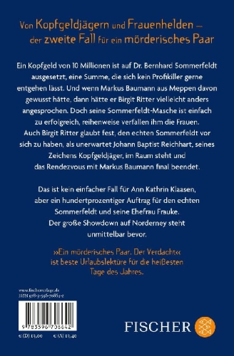 Buchcover und Innenansicht für das Buch: Ein mörderisches Paar - Der Verdacht