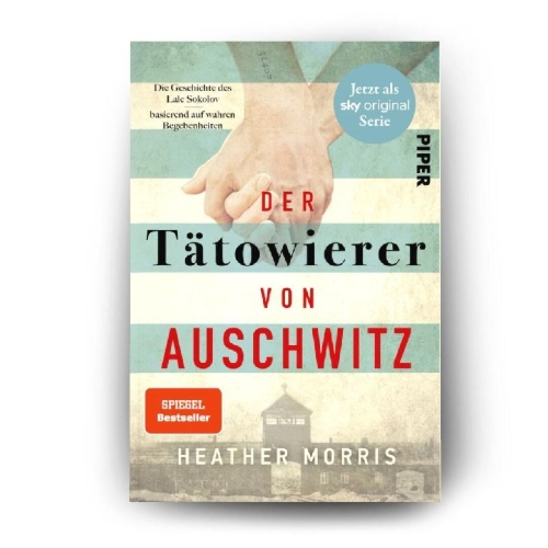 Buchcover und Innenansicht für das Buch: The Tattooist of Auschwitz