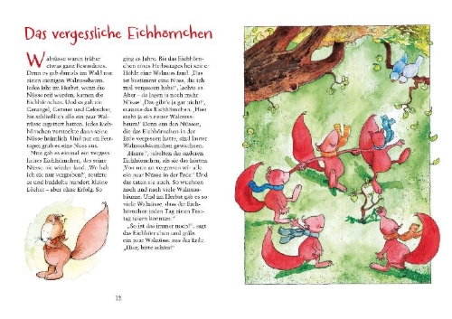 Buchcover und Innenansicht für das Buch: 3 Minutengeschichten für liebe Träume