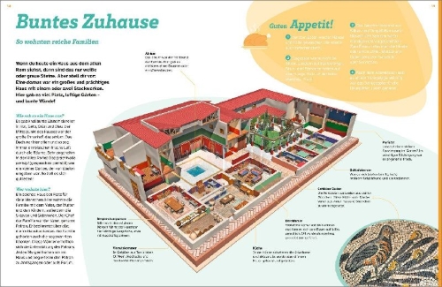 Buchcover und Innenansicht für das Buch: WAS IST WAS Das alte Rom. Eine Stadt verändert die Welt