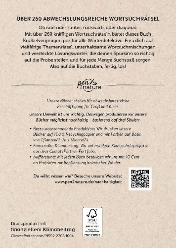 Buchcover und Innenansicht für das Buch: Wortsuchrätsel