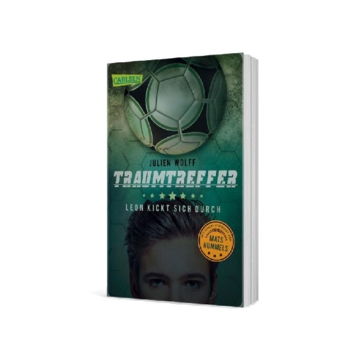 Buchcover und Innenansicht für das Buch: Traumtreffer! Leon kickt sich durch