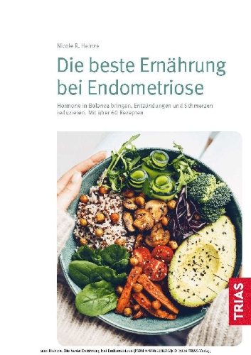 Buchcover und Innenansicht für das Buch: Die beste Ernährung bei Endometriose