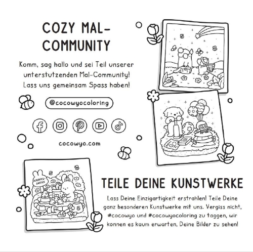 Buchcover und Innenansicht für das Buch: Cozy Cuties