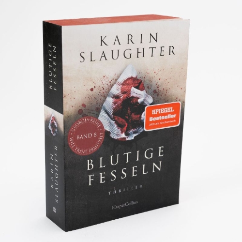 Buchcover und Innenansicht für das Buch: Blutige Fesseln