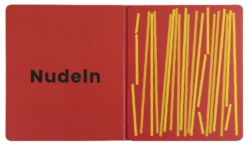 Buchcover und Innenansicht für das Buch: Jamies erstes Kochbuch für Minis. Koch mit mir! Nudeln