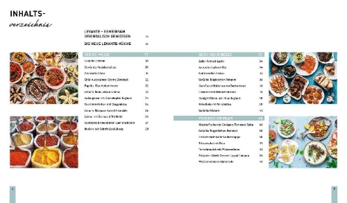 Buchcover und Innenansicht für das Buch: Levante - Gemeinsam orientalisch genießen