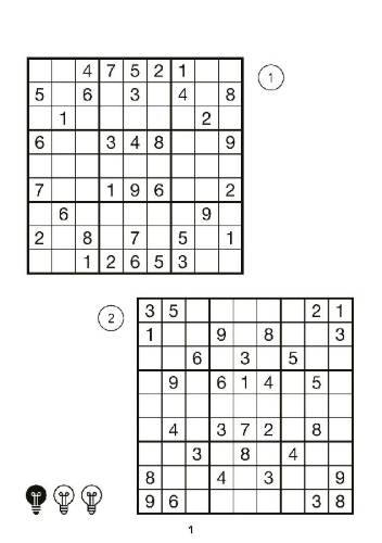 Buchcover und Innenansicht für das Buch: Der große Sudoku Block Band 1