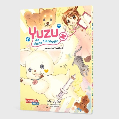 Buchcover und Innenansicht für das Buch: Yuzu no Dobutsu Karte