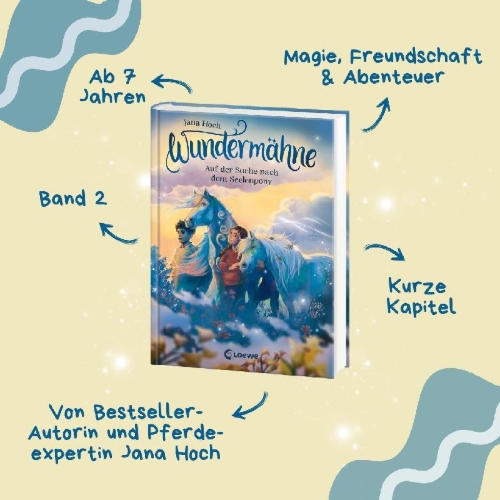 Buchcover und Innenansicht für das Buch: Wundermähne (Band 2) - Auf der Suche nach dem Seelenpony