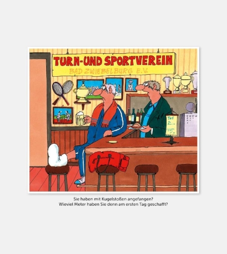 Buchcover und Innenansicht für das Buch: Uli Stein Cartoon-Geschenke: Ruhestand
