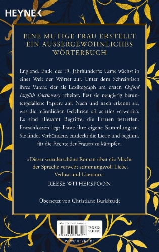 Buchcover und Innenansicht für das Buch: The Dictionary of Lost Words