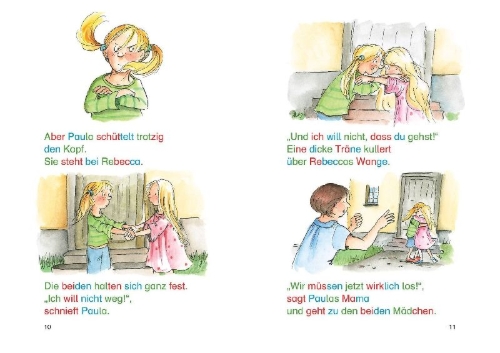 Buchcover und Innenansicht für das Buch: Leselöwen -  Die schönsten Silbengeschichten von besten Freundinnen zum Lesenlernen