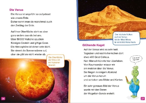 Buchcover und Innenansicht für das Buch: WAS IST WAS Erstes Lesen. Planeten