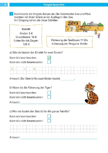 Buchcover und Innenansicht für das Buch: Die Mathe-Helden Textaufgaben 3. Klasse