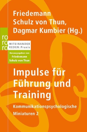 Buchcover und Innenansicht für das Buch: Impulse für Führung und Training