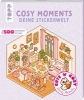 Buchcover und Innenansicht für das Buch: Cute 'n' Cozy Sticker Therapy
