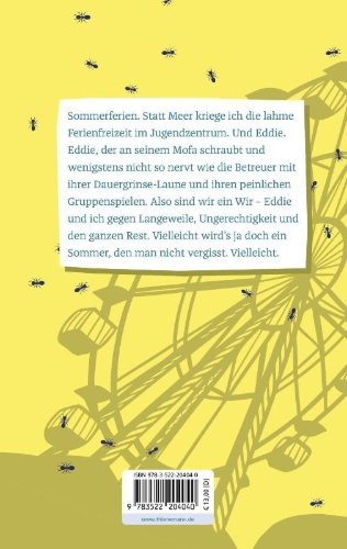 Buchcover und Innenansicht für das Buch: Ameisensommer