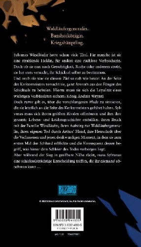 Buchcover und Innenansicht für das Buch: World of Warcraft: Sylvanas