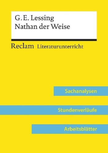 Buchcover und Innenansicht für das Buch: Gotthold Ephraim Lessing: Nathan der Weise (Lehrerband)