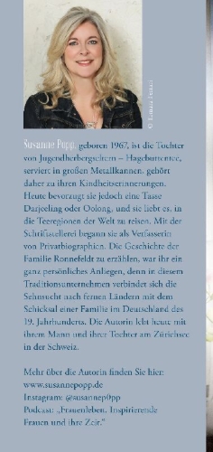 Buchcover und Innenansicht für das Buch: Die Teehändlerin