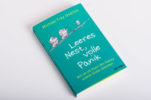 Buchcover und Innenansicht für das Buch: Leeres Nest, volle Panik