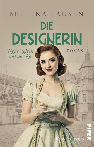 Buchcover und Innenansicht für das Buch: Neue Zeiten auf der Kö - Die Designerin
