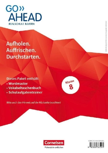Buchcover und Innenansicht für das Buch: Go Ahead 8. Jahrgangsstufe. Realschule Bayern - Arbeitshefte Wordmaster, Vokabeltaschenbuch und Schulaufgabentrainer (Im Paket)