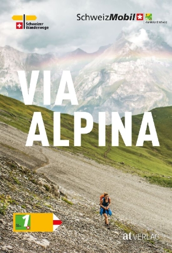 Buchcover und Innenansicht für das Buch: Via Alpina